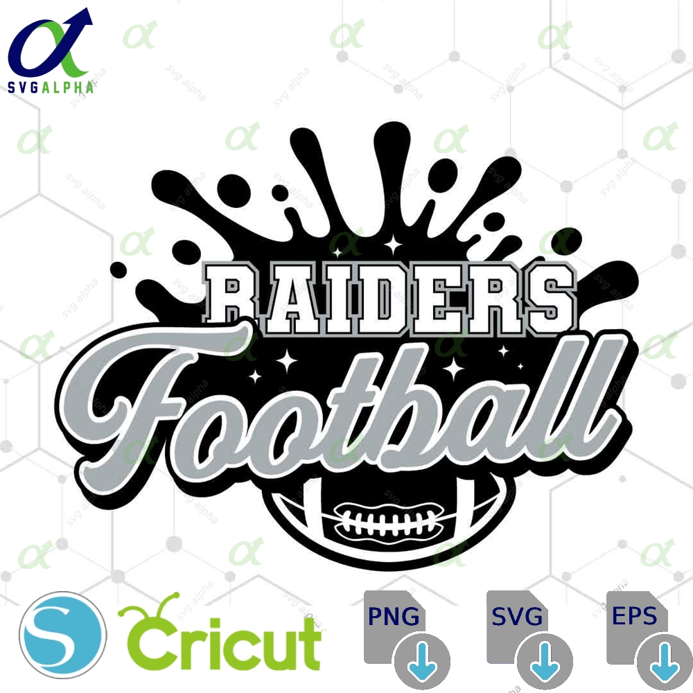 Raiders Football Svg Png Football Svg Sports Svg Football Shirt Sublimation Designs Png Dxf Jpg Eps